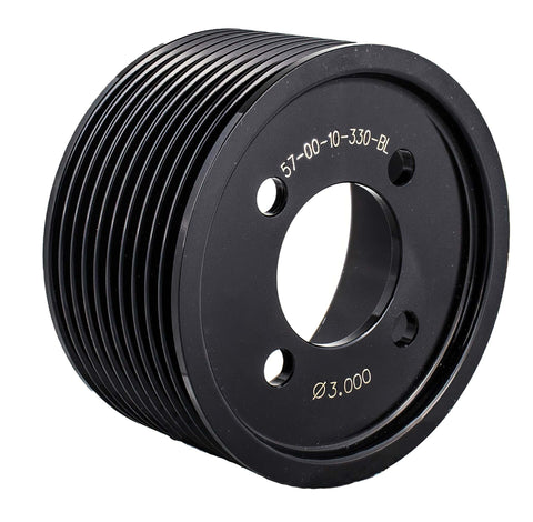 Two-Piece, 10 Rib, 3.000" Diameter Pulley 57-00-10-330-BL