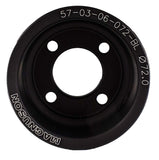 Two-Piece, 6 Rib, 72mm Diameter Pulley 57-03-06-072-BL